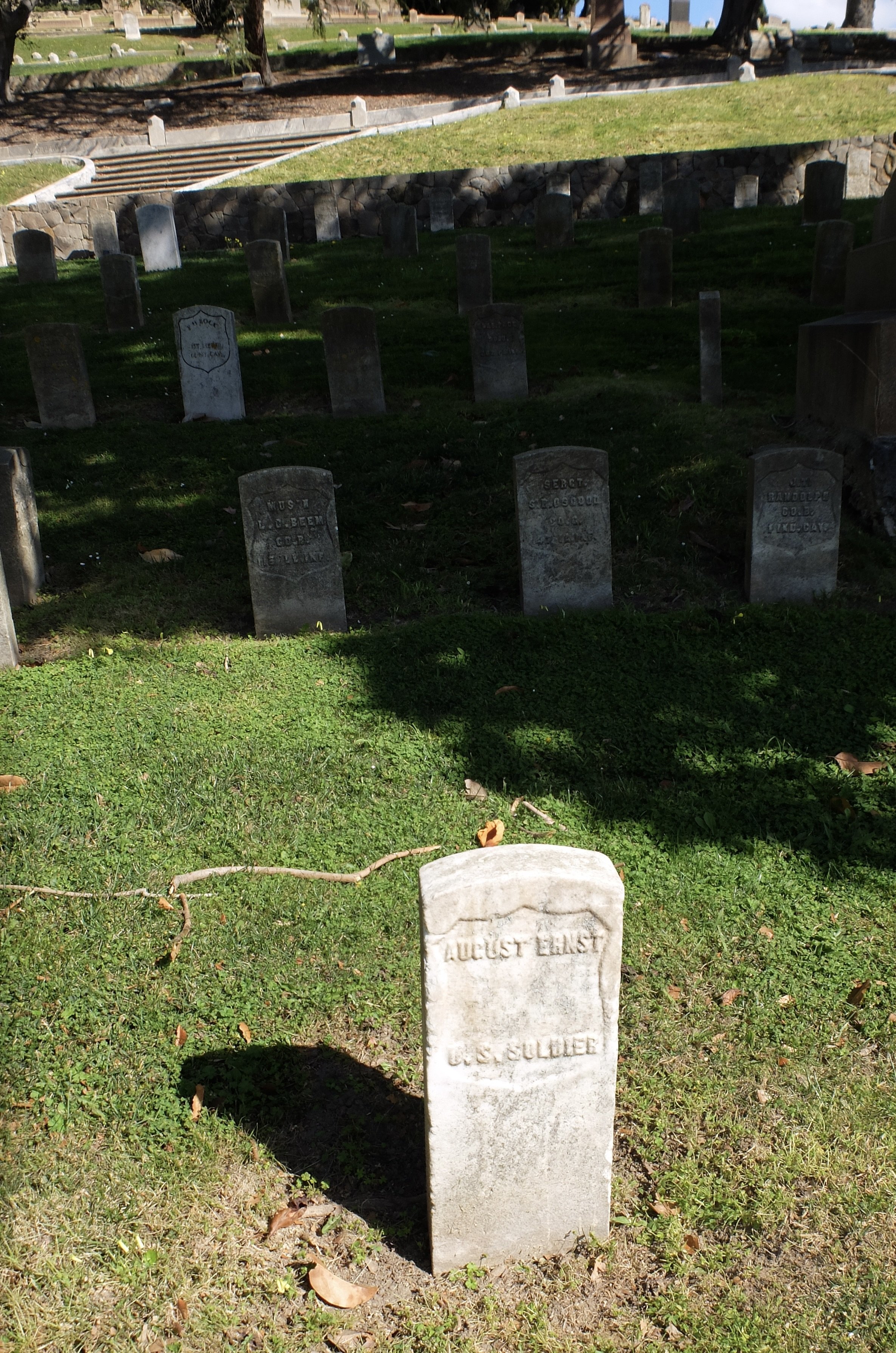 Many tombstones simply said "U.S. SOLDIER" or "U.S. NAVY."