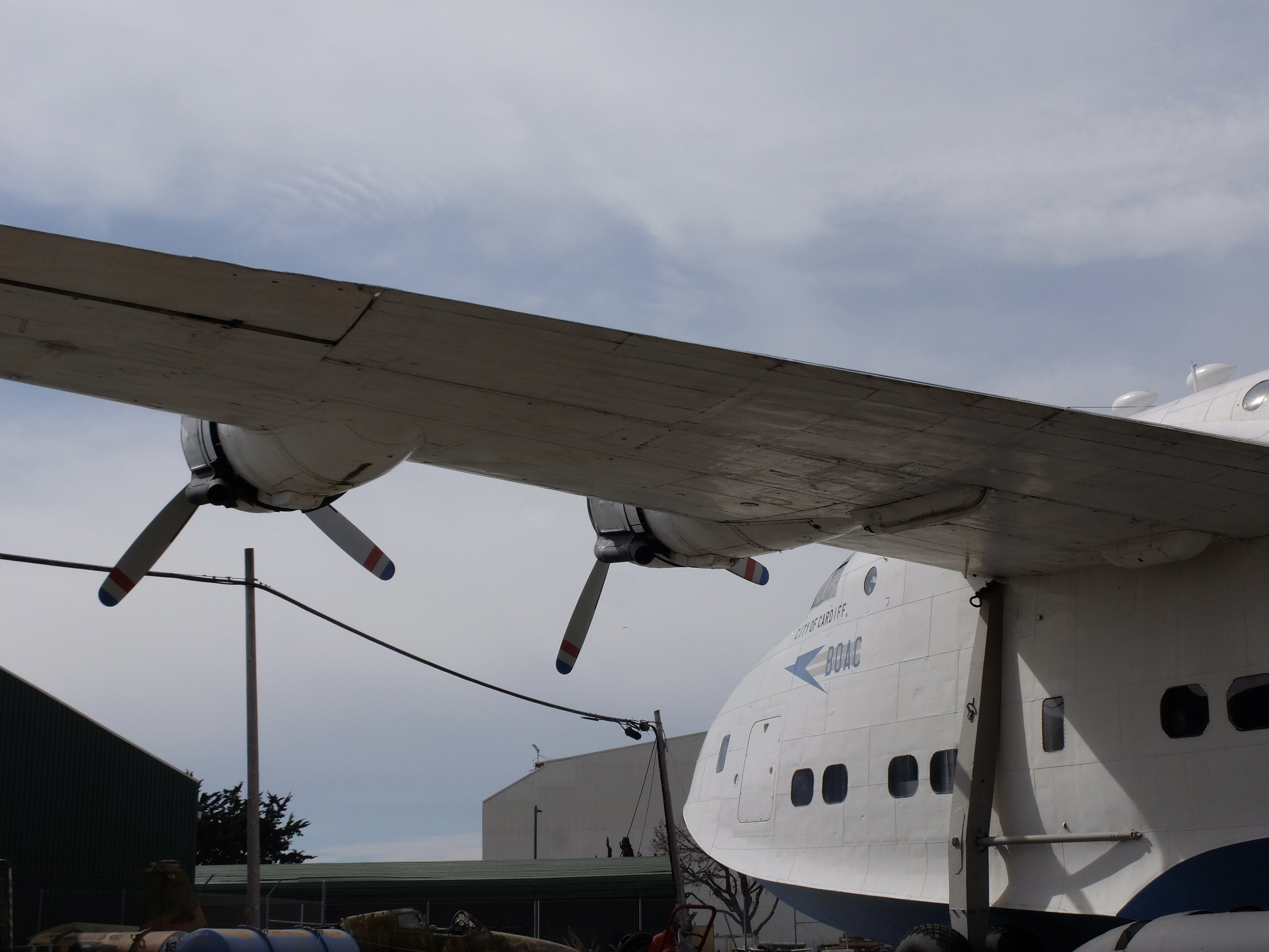  This Short Solent Mark III Flying Boat NJ203 or Seaford, an upgraded version of the Sunderland long-range reconnaissance flying boat, was designed for use in the Pacific. With the surrender of Japan in 1945, the Seaford's were no longer needed for m