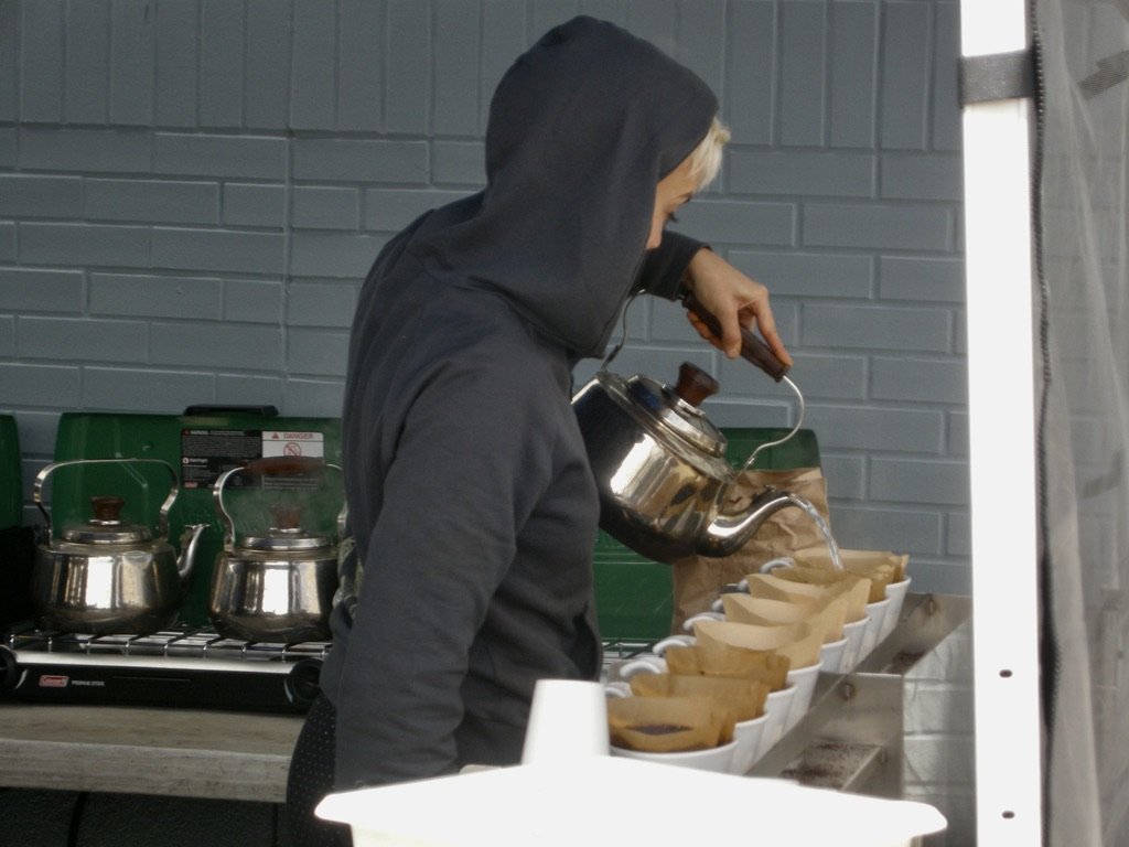 Blue Bottle Coffee at the Ferry Building in San Francisco.