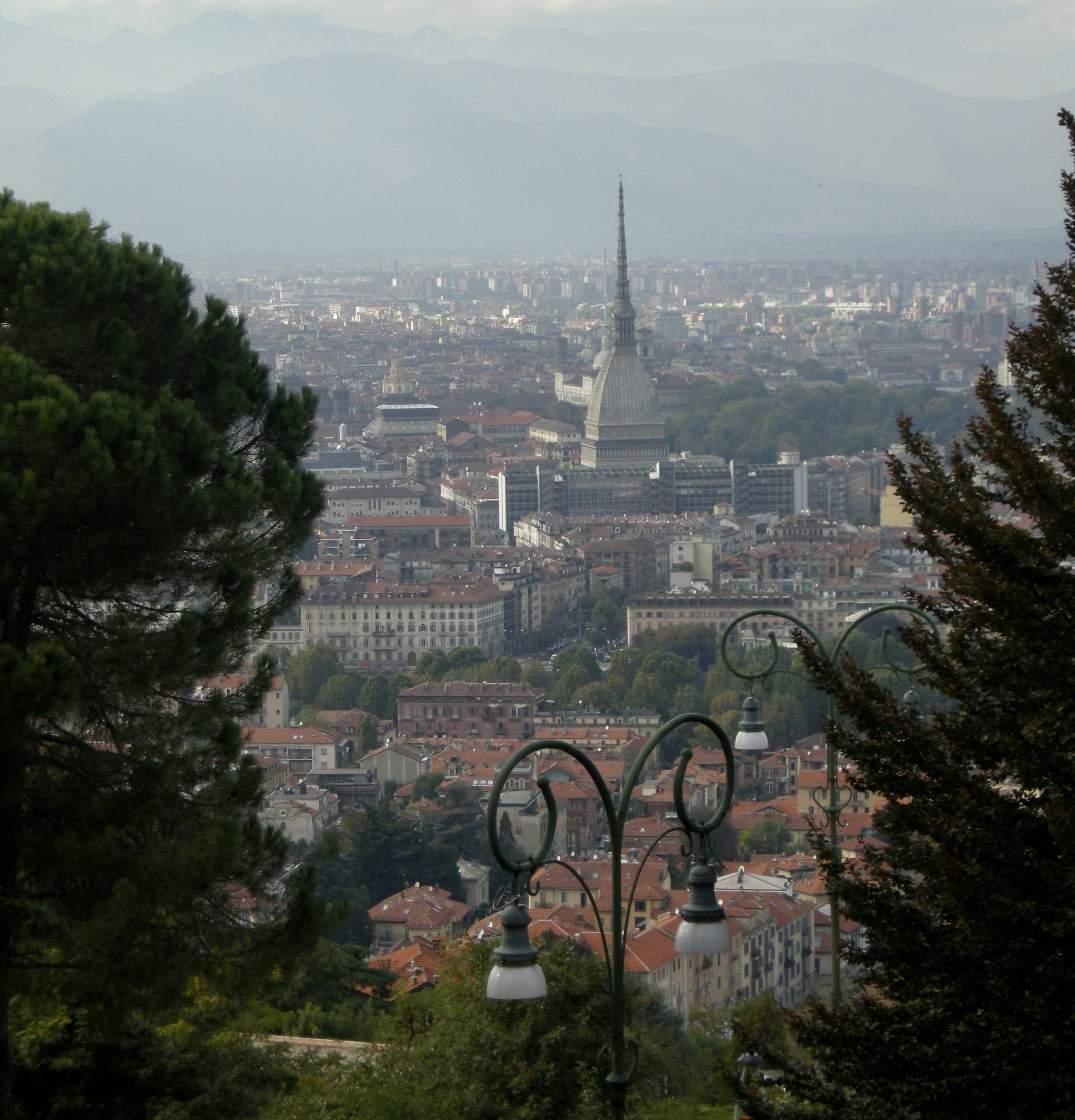 Before the climb up the Monte dei Cappuccini.  (No capuccino at the end, just views of Torino.)