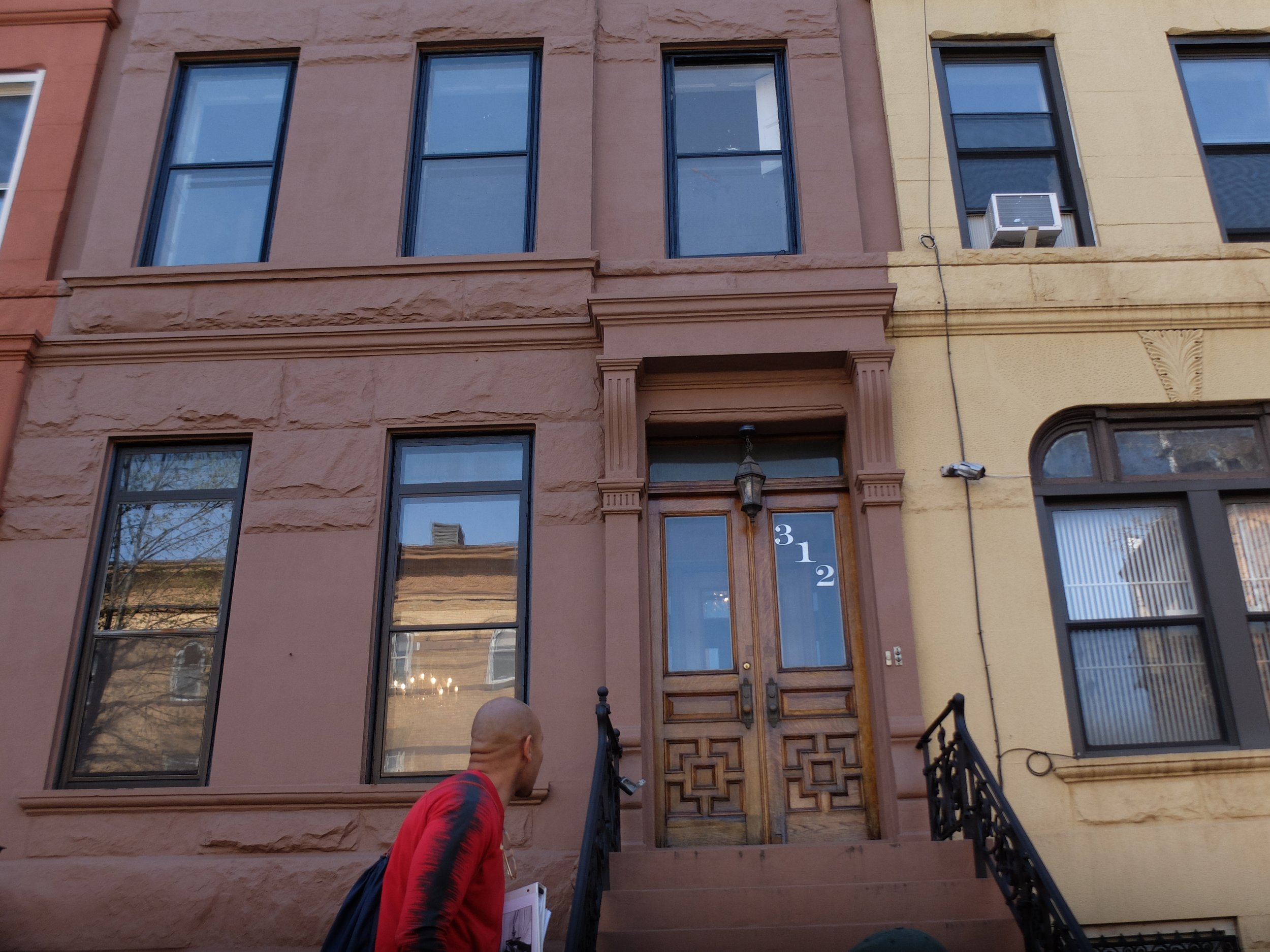 Morgan took us into a brownstone that had just closed &amp; was unoccupied.