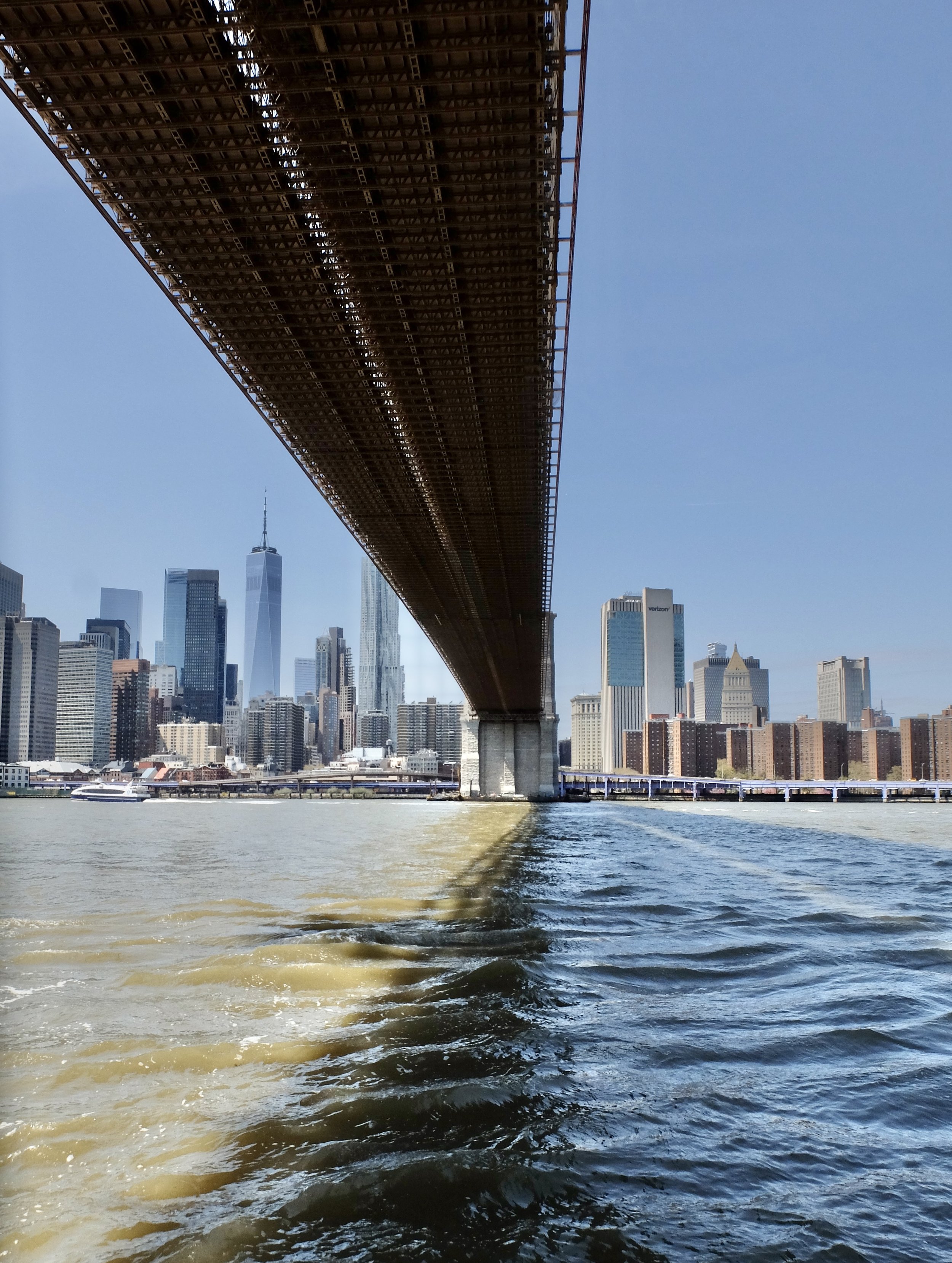 The Brooklyn Bridge Park was recently extended under the bridge to the new...