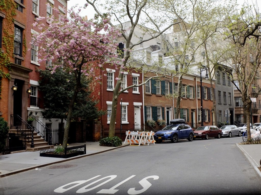  One can envision how this area looked as a “village” by looking at the two story buildings on this block.  The residents collected rainwater runoff from the roofs.  When the NYC Catskill water supply was created, the pressure was enough to go up fiv