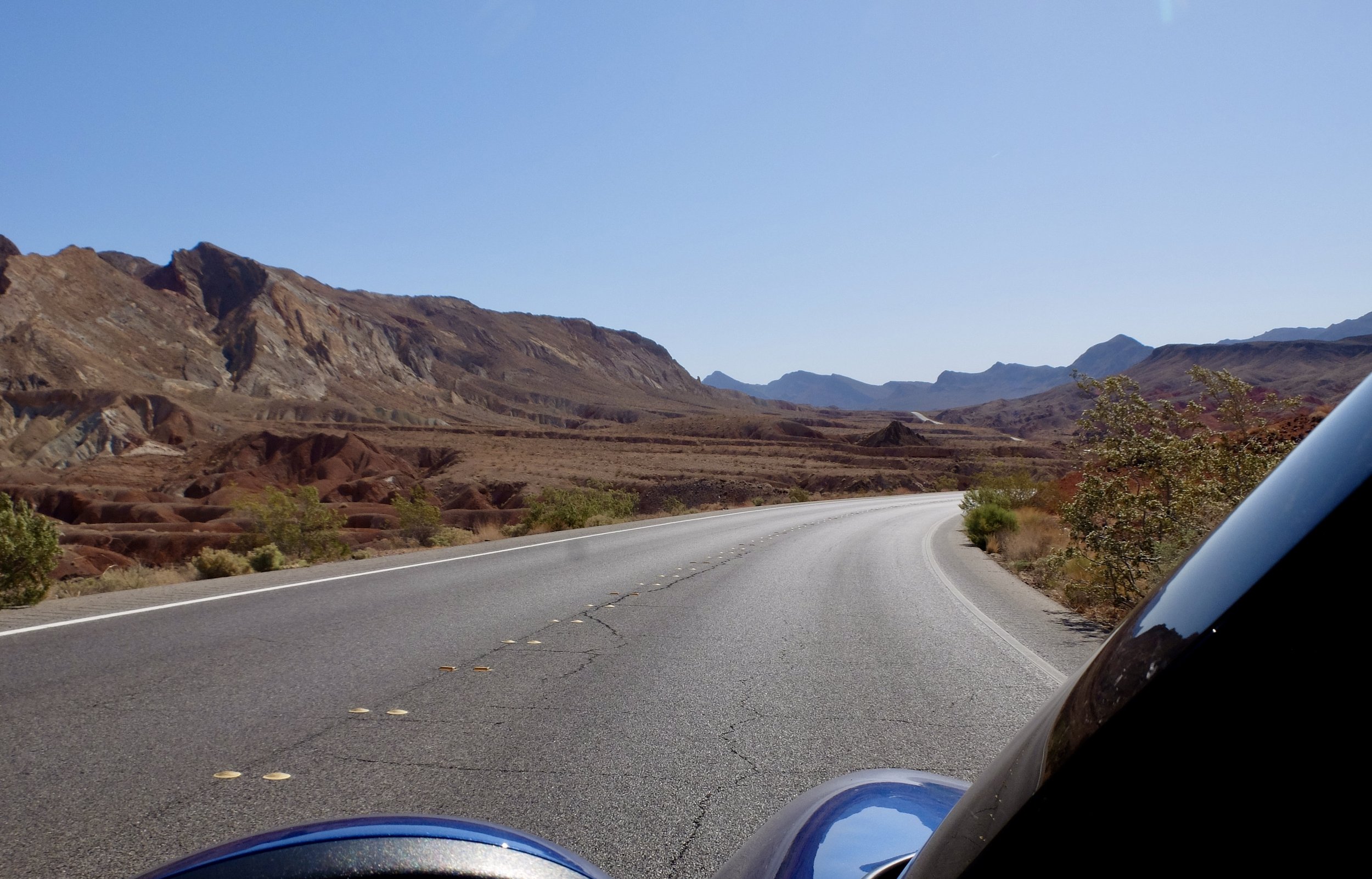 On the road, Northshore Road Scenic Byway 69,  to Springdale, UT &amp; Zion Nat'l Park.  This drive was not only spectacular but it allowed us to totally bypass Las Vegas.