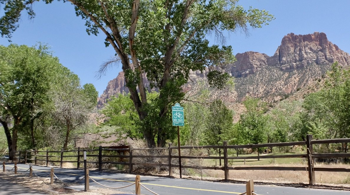 Springdale, UT had a surprisingly excellent bicycle infrastructure &amp; tons of bicyclists.