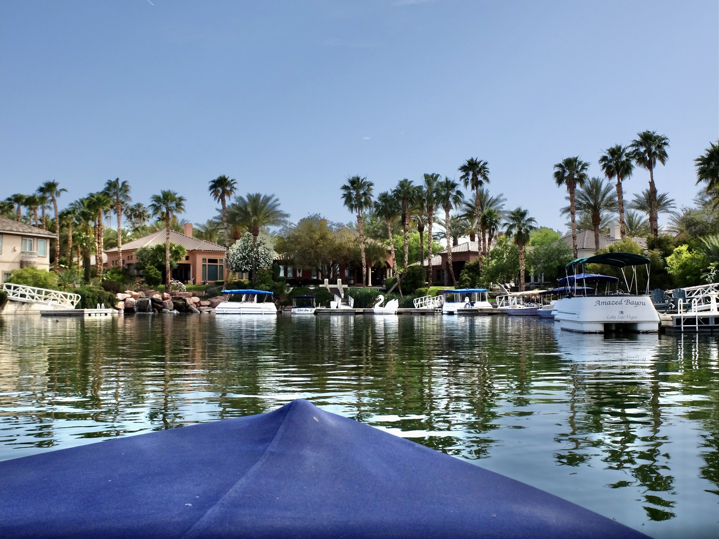  It is Lake Las Vegas so there are watercraft.  They are electric. 