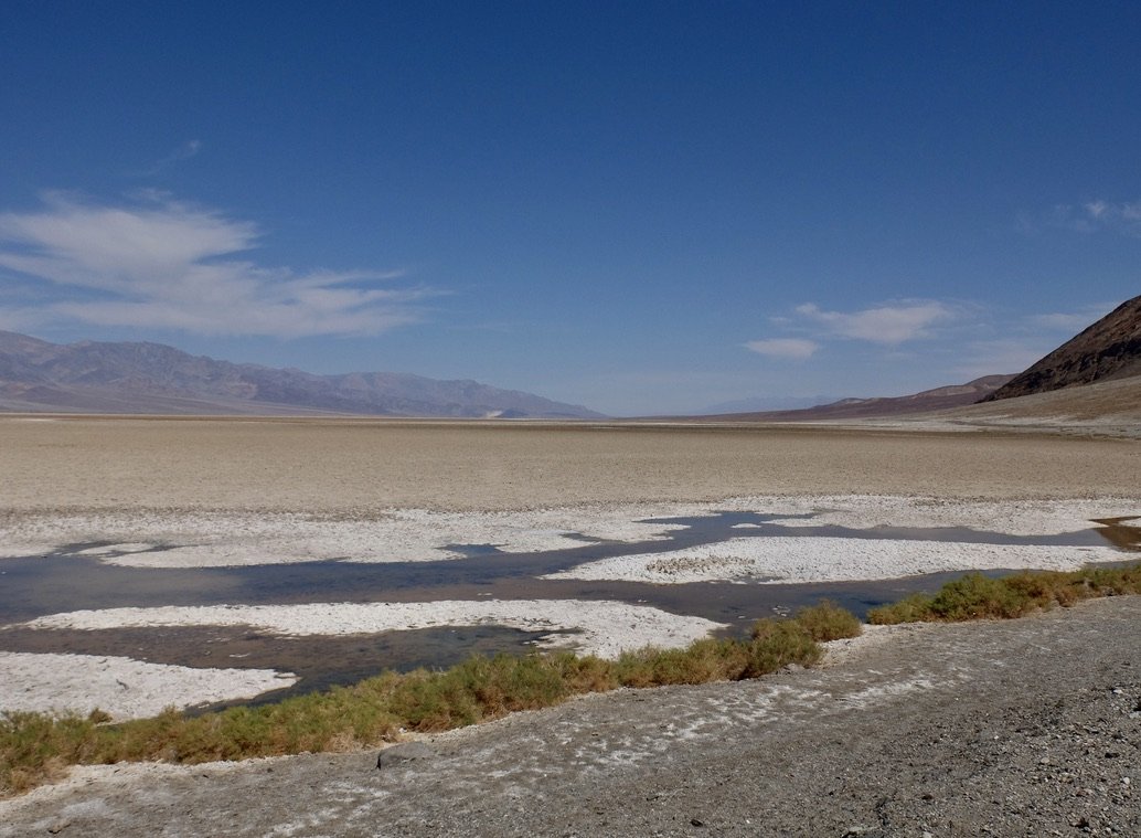 Death Valley - Bad Water Basin/Pool/Salt Water Flats - 282 feet below sea level
