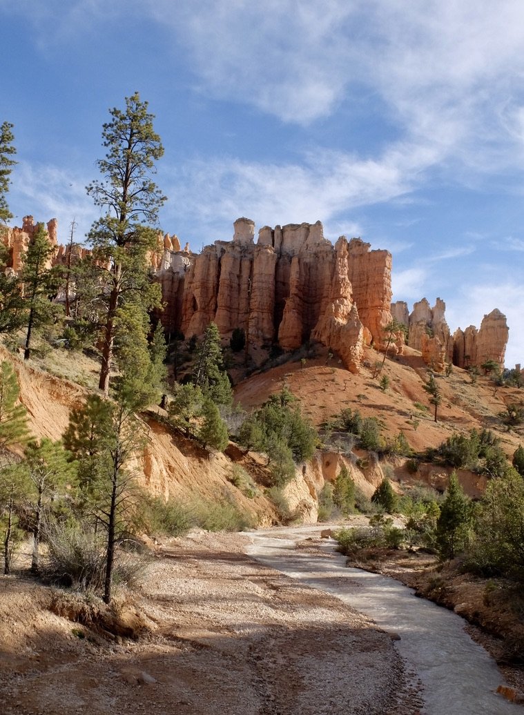 "The Mossy Cave Trail in the northern end of Bryce Canyon National Park...