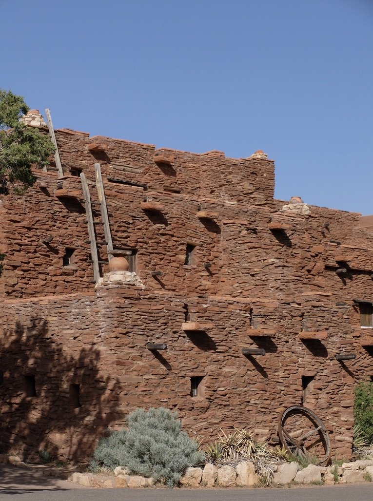  “When the Fred Harvey Company noticed that native American craftspeople were doing a booming trade selling their arts and crafts at railroad stops, they began planning Hopi House, a dedicated marketplace for native American wares on the South Rim.  