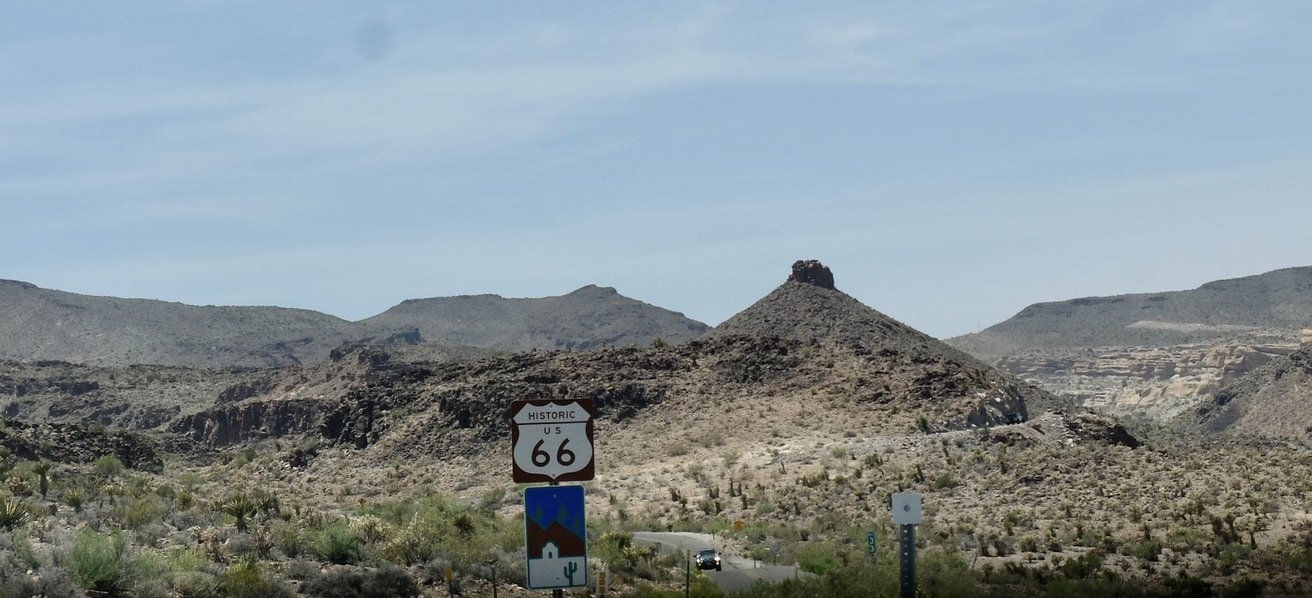  “"...Soon Route 66 begins the climb up the  Gold Hill Grade towards Oatman, Arizona. The ruins of an old gas station  ( referring to Cool Springs)  on the right stand as a silent guardian at the entrance to the canyon, a  lonely ghost of another tim