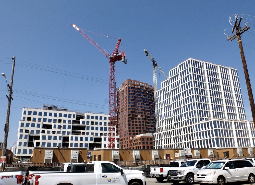 Lots of construction near the Oracle ball park.