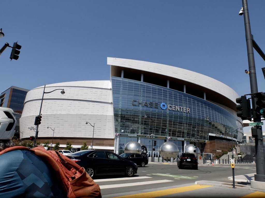 The Golden State Warriors home court.