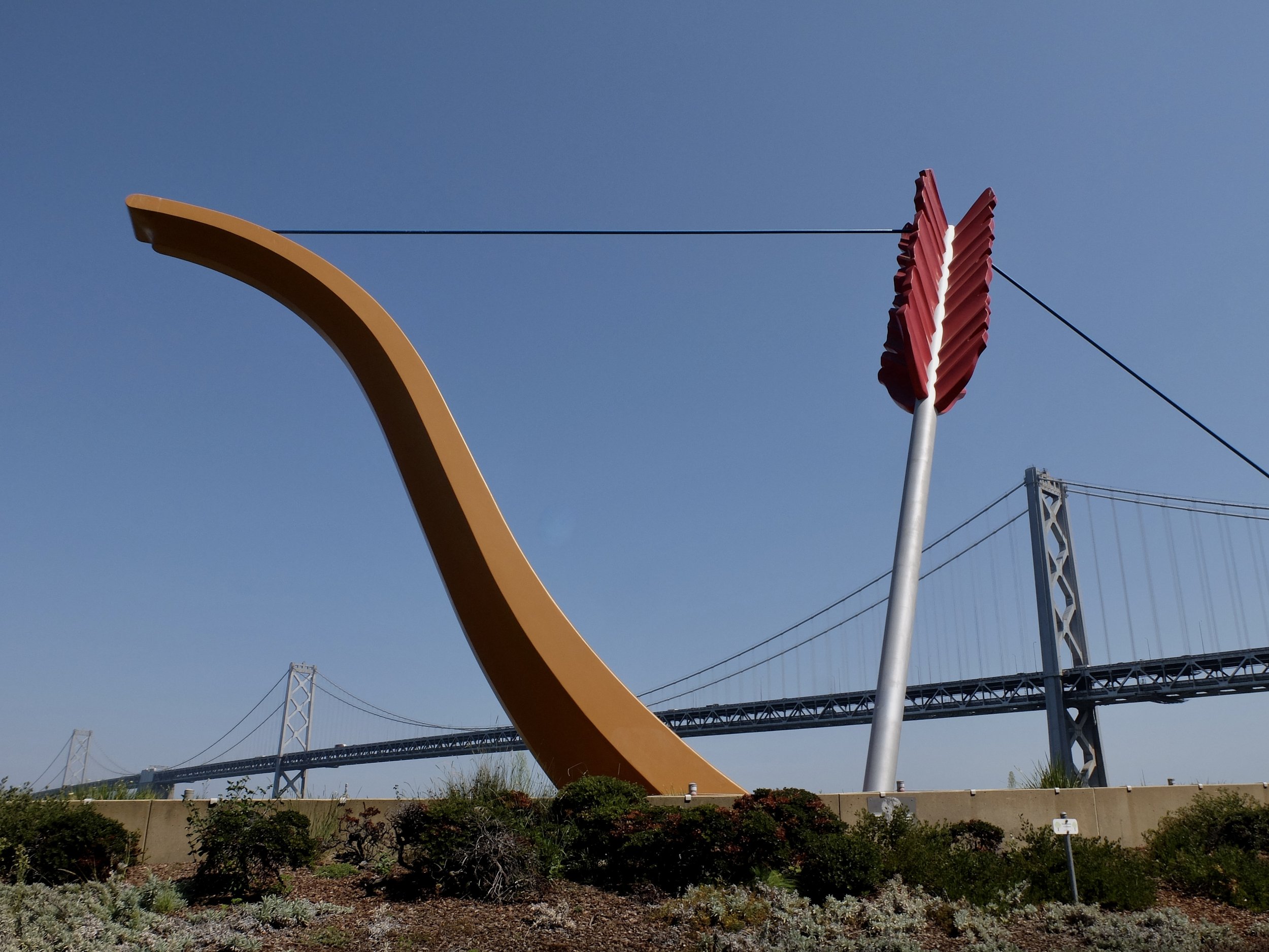 "Cupid's Span" by Claes Oldenburg &amp; Coosje van Bruggen.  Installed 2002.