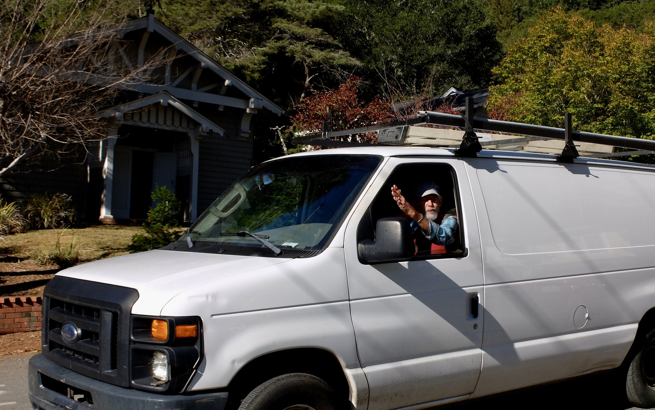  He told us how we could take the Cross Main Trail &amp; avoid Sir Francis Drake Blvd. thru Samuel P. Taylor Park.  We were quite aware of it but politely listened.  We did take it on the return.  