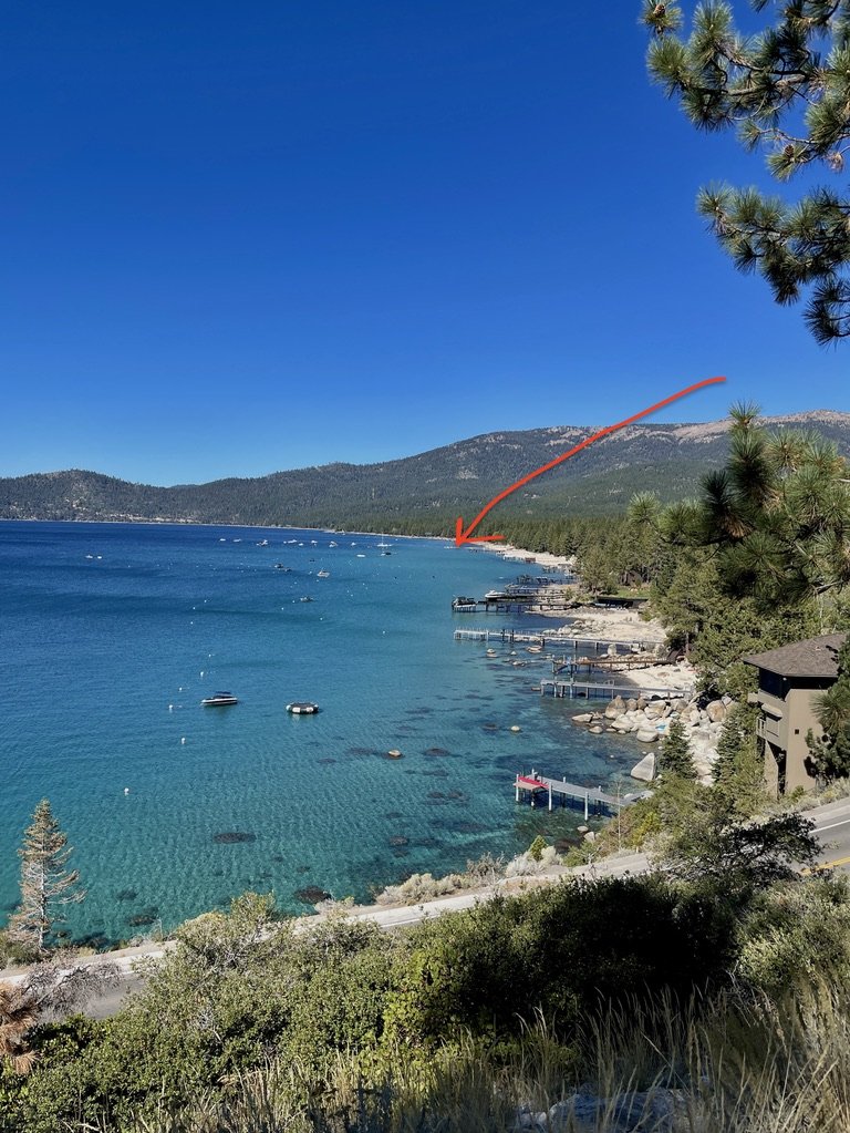 The public pier at the Hyatt Regency Lake Tahoe Resort next to where we were staying.