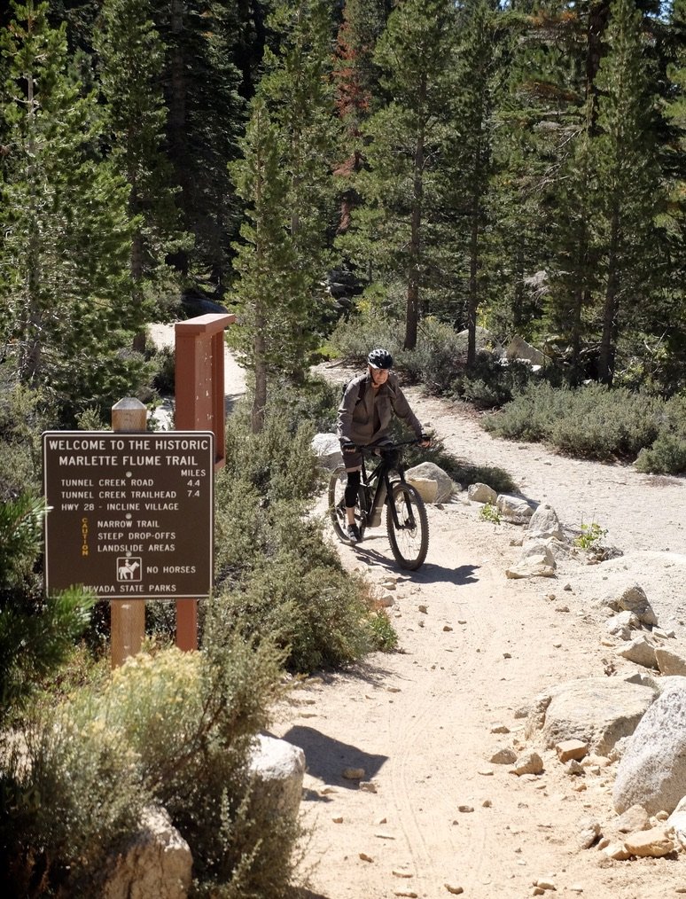 The end of the trail at Marlette Lake.