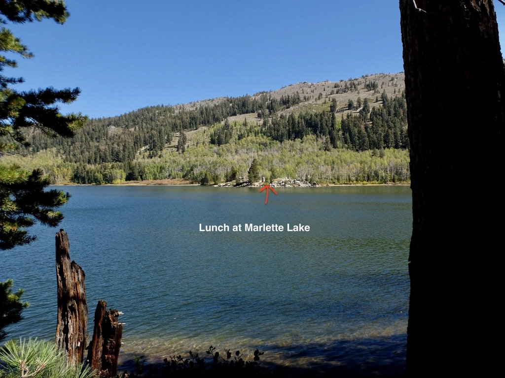 We continued on further around Marlette Lake to lunch.  Since the 1870's, Marlette Lake has been the water supply for Virginia City.