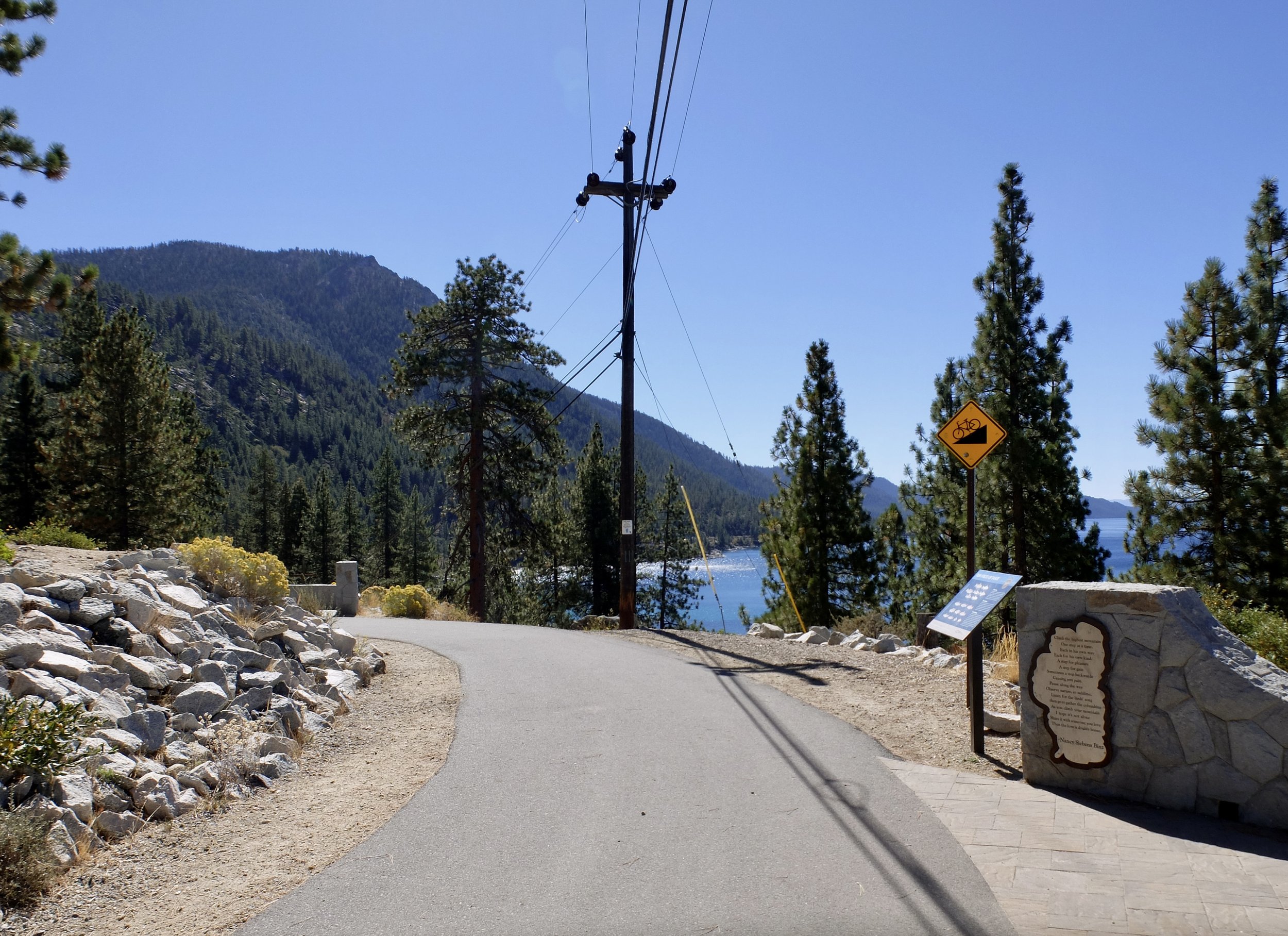  “This new trail system lies below the highway bordering Lake Tahoe’s eastern shoreline, providing unfiltered views &amp; incomparable access to Lake Tahoe.” 
