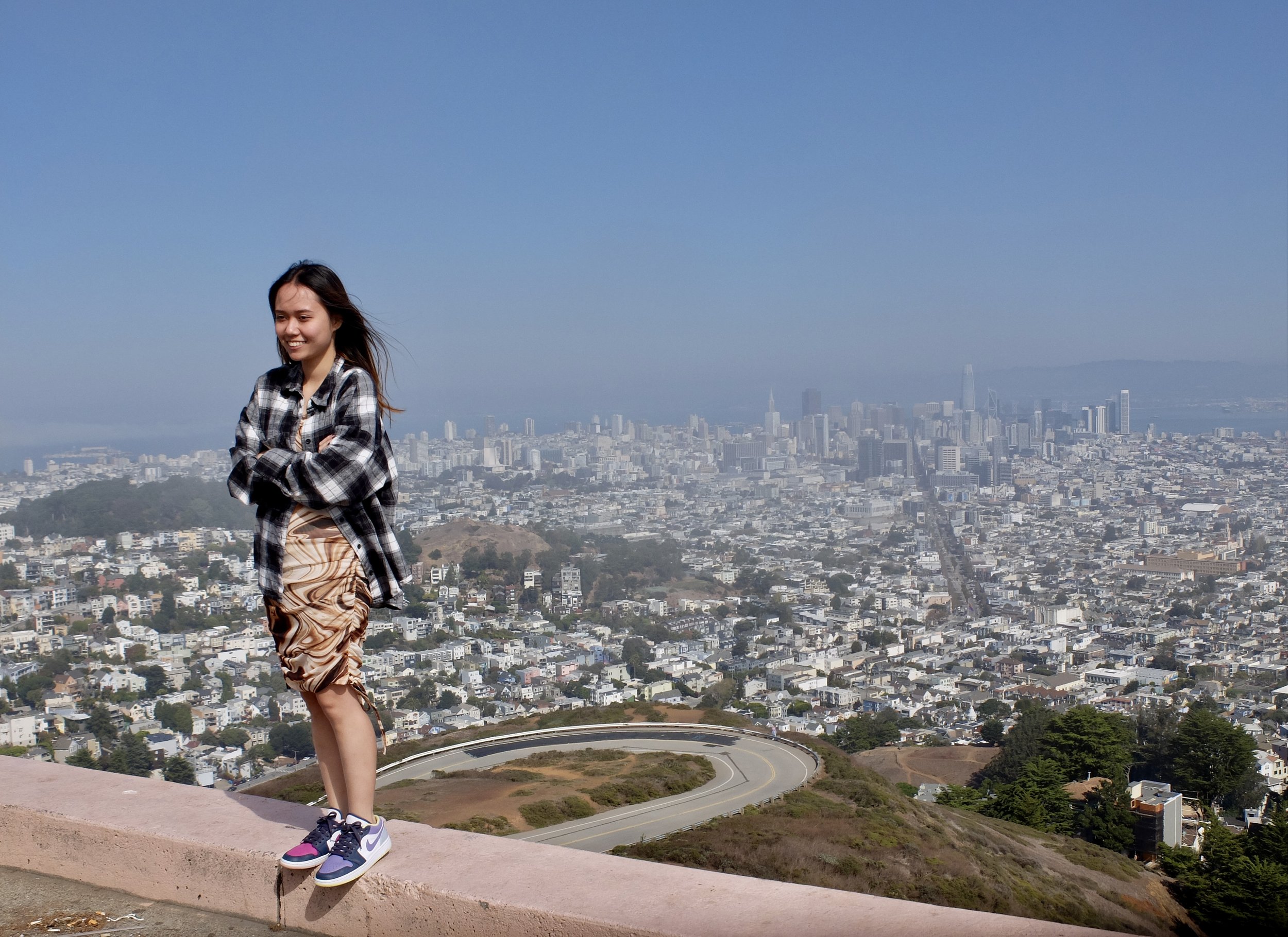 The sun kept coming in &amp; out providing glimpses of San Francisco.