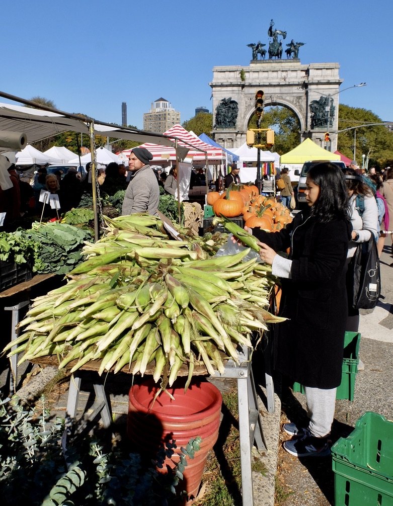 Grand Army Plaza farmers market.