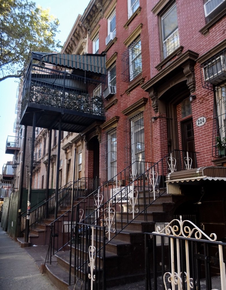 It's hard to believe that this porch is legal but there were many of them.