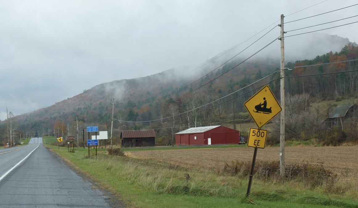 In pursuit of a maple syrup place that we finally found...