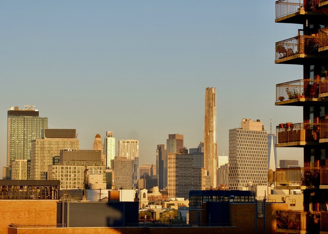 The new Brooklyn Tower dominating the scene.