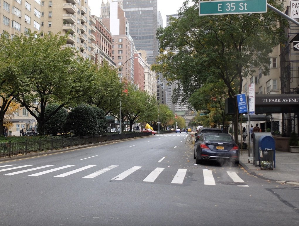 Looking forward to getting to that yellow one.  Over the years we've seen many sculpture exhibits along Park Ave.