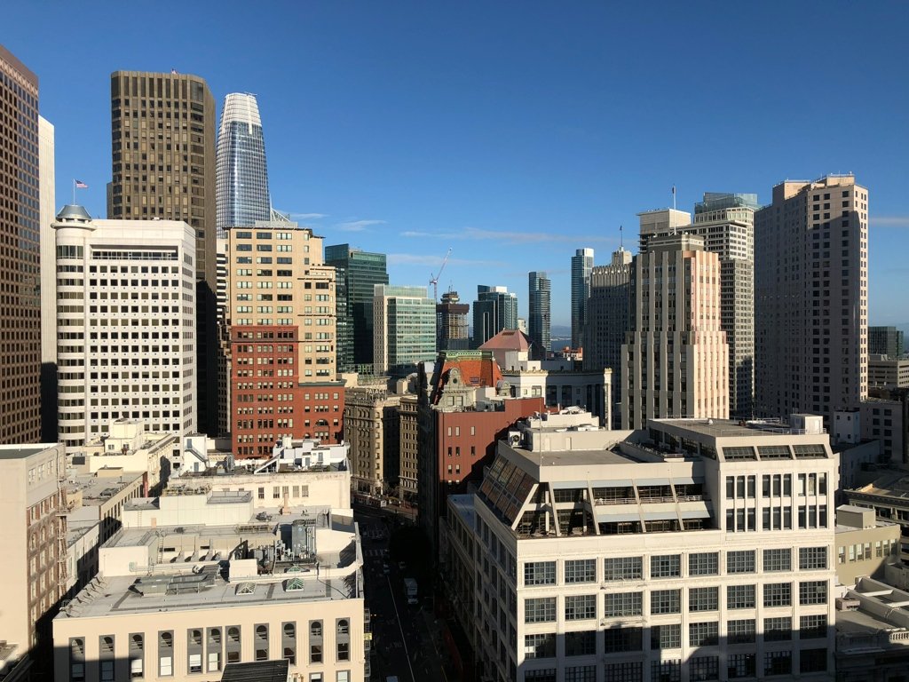 View from the Grace Building 166 Geary Street.