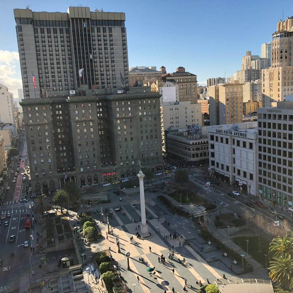 View from the Grace Building 166 Geary Street - February 2018.