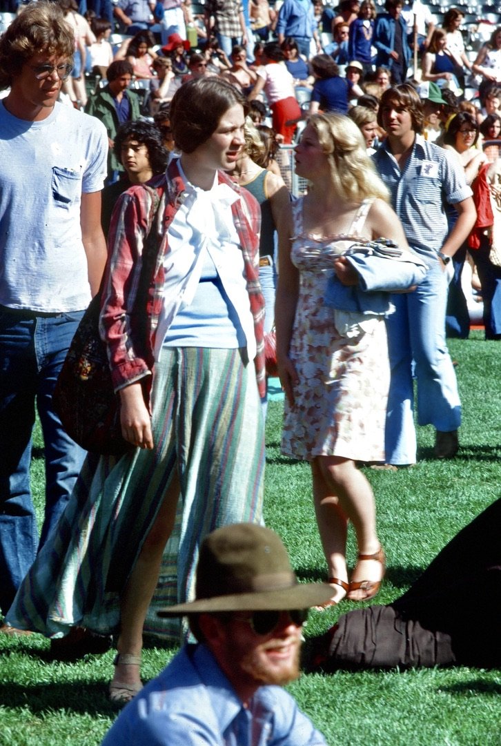  Scanned slide of Oakland Coliseum, Day On the Green - June 1977.  Oakland, CA. 