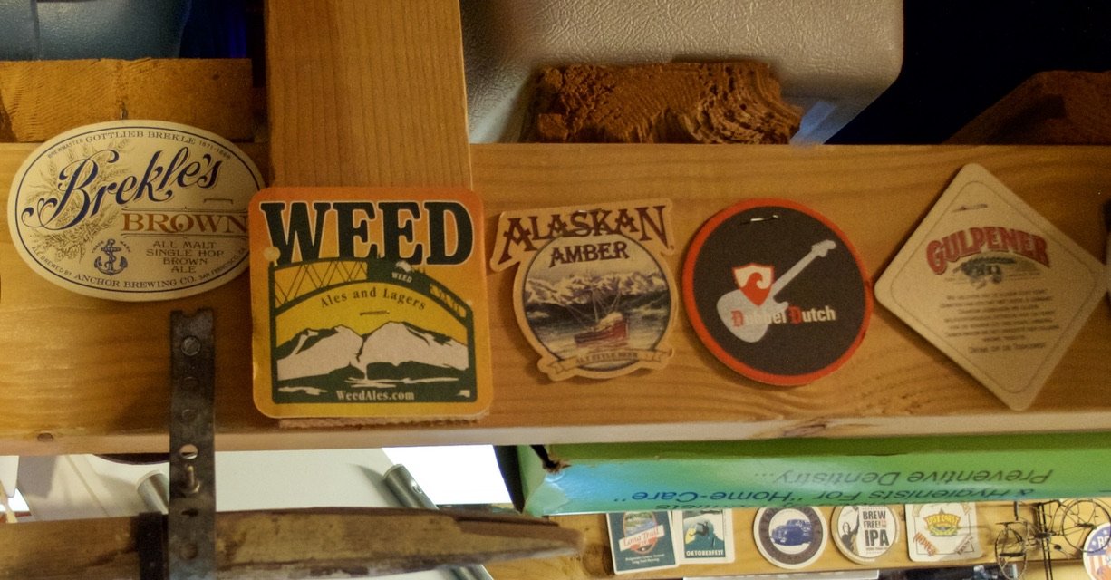  Kentfield, CA  Beer coasters are collectables for some folks.  I’ve stopped collecting.  