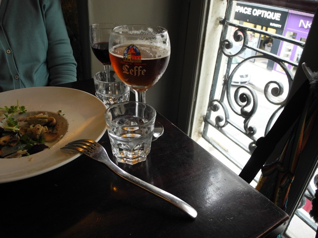  Paris, France.  “Leffe is a premium beer brand owned by InBev Belgium, the European operating arm of the global Anheuser–Busch.”  It was served in many Paris restaurants. 