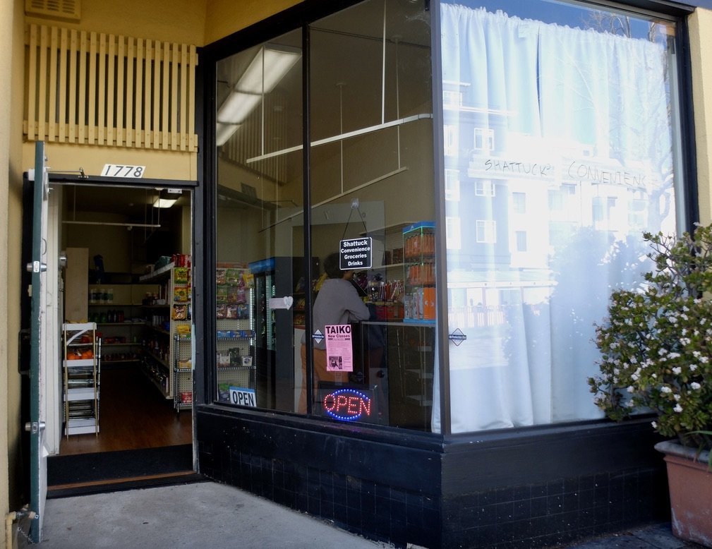  SHATTUCK CONVENIENCE.  Berkeley's answer to a NYC bodega? 