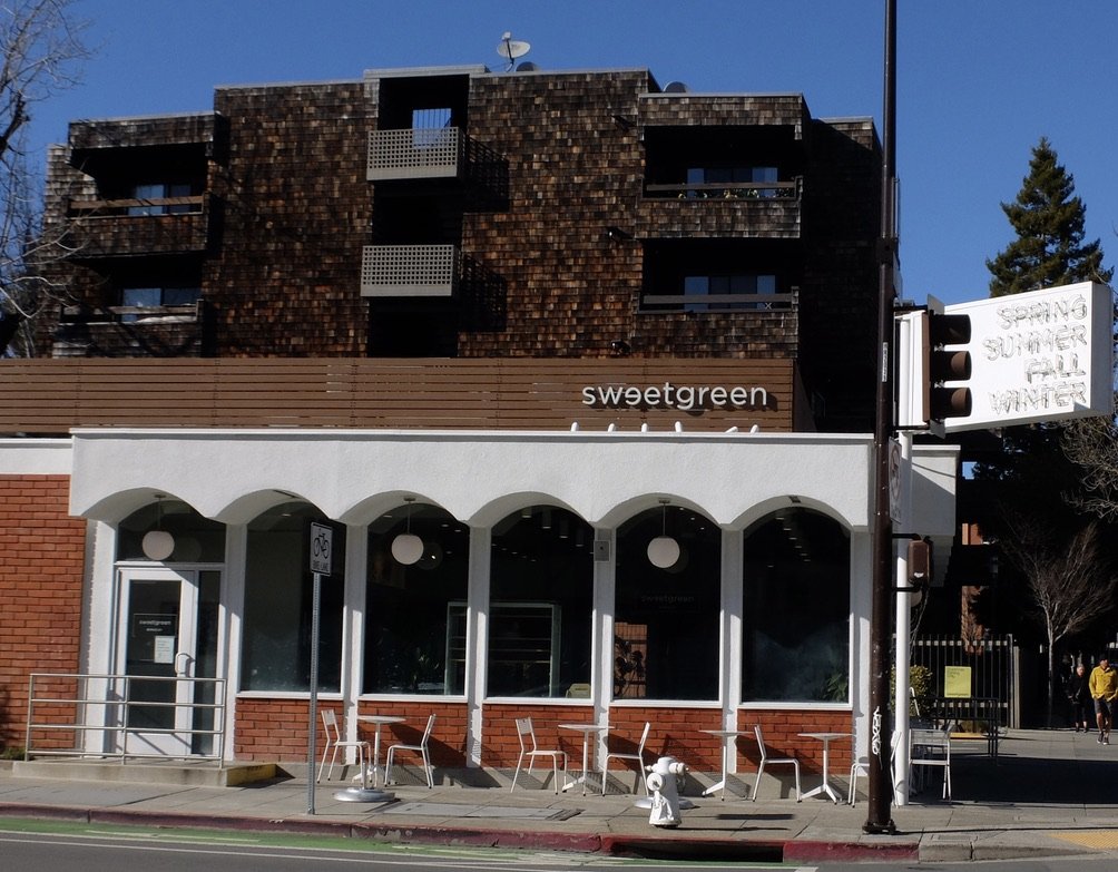  Sweetgreen. In this location since 2015. -For over 60 years the building was family owned OSCAR'S; known primarily for burgers &amp; fries. 