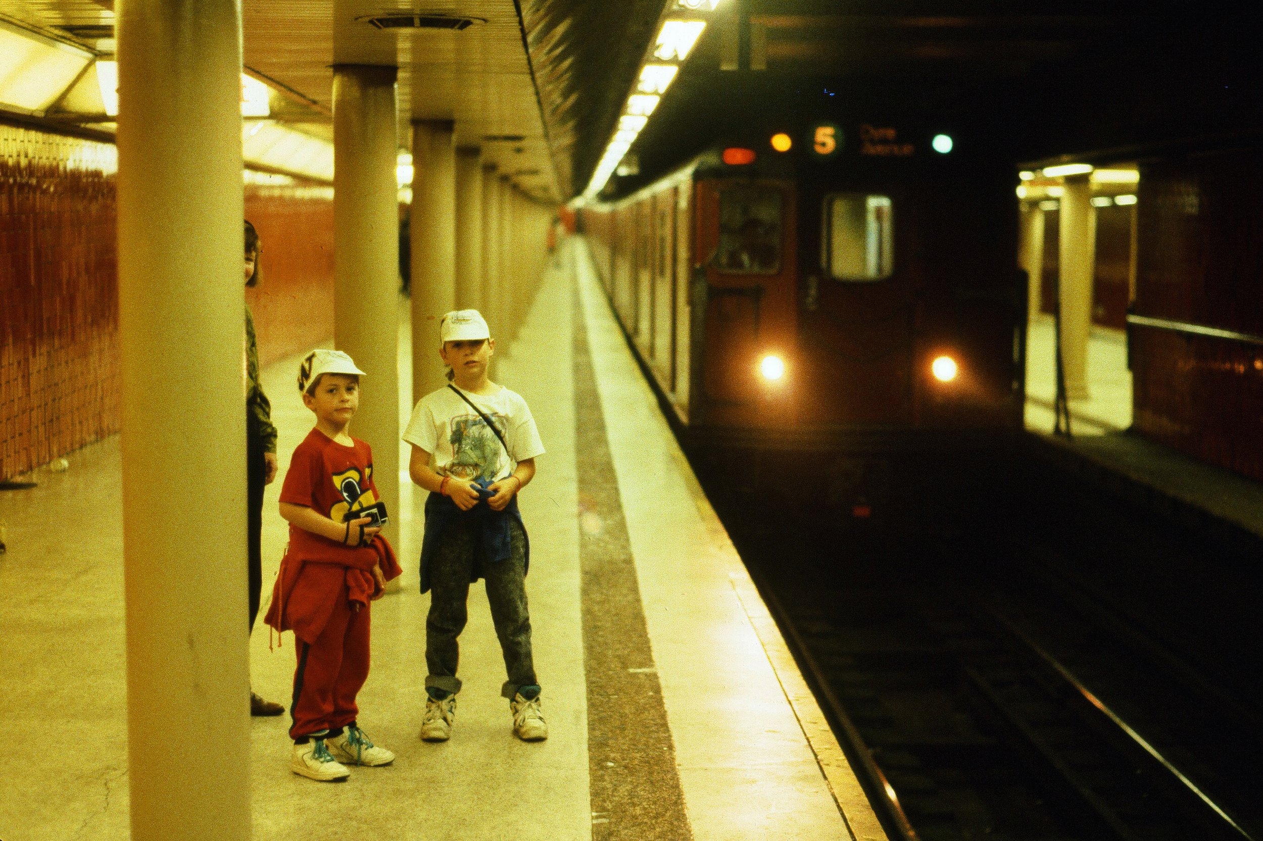  Here’s our guys at 7 &amp; 9 y.o.a. on a visit to N.Y.C.  I introduced them early to the N.Y.C. subway system.  Little did I know that someday they would be living there. 