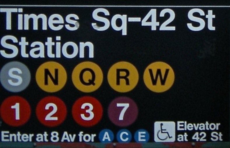  That's a lot of choices.  “The Times Square–42nd Street/Port Authority Bus Terminal station complex is the busiest station of the New York City Subway &amp; offers connections between twelve services, the most of all the system's transfer stations.”