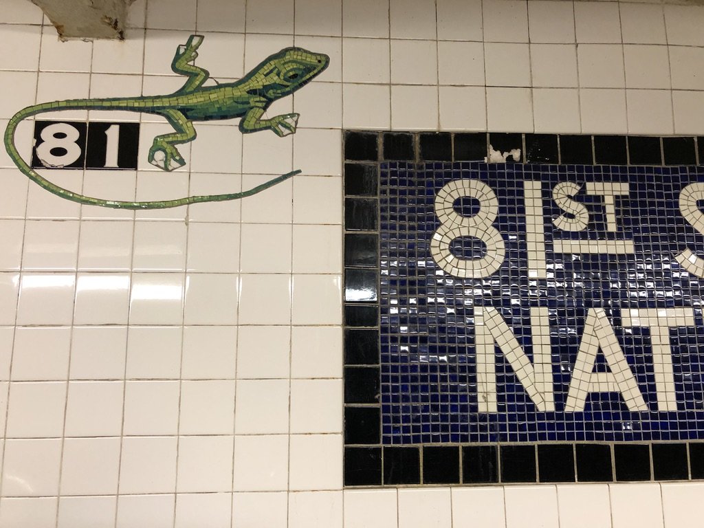  Natural History Museum subway stop. 