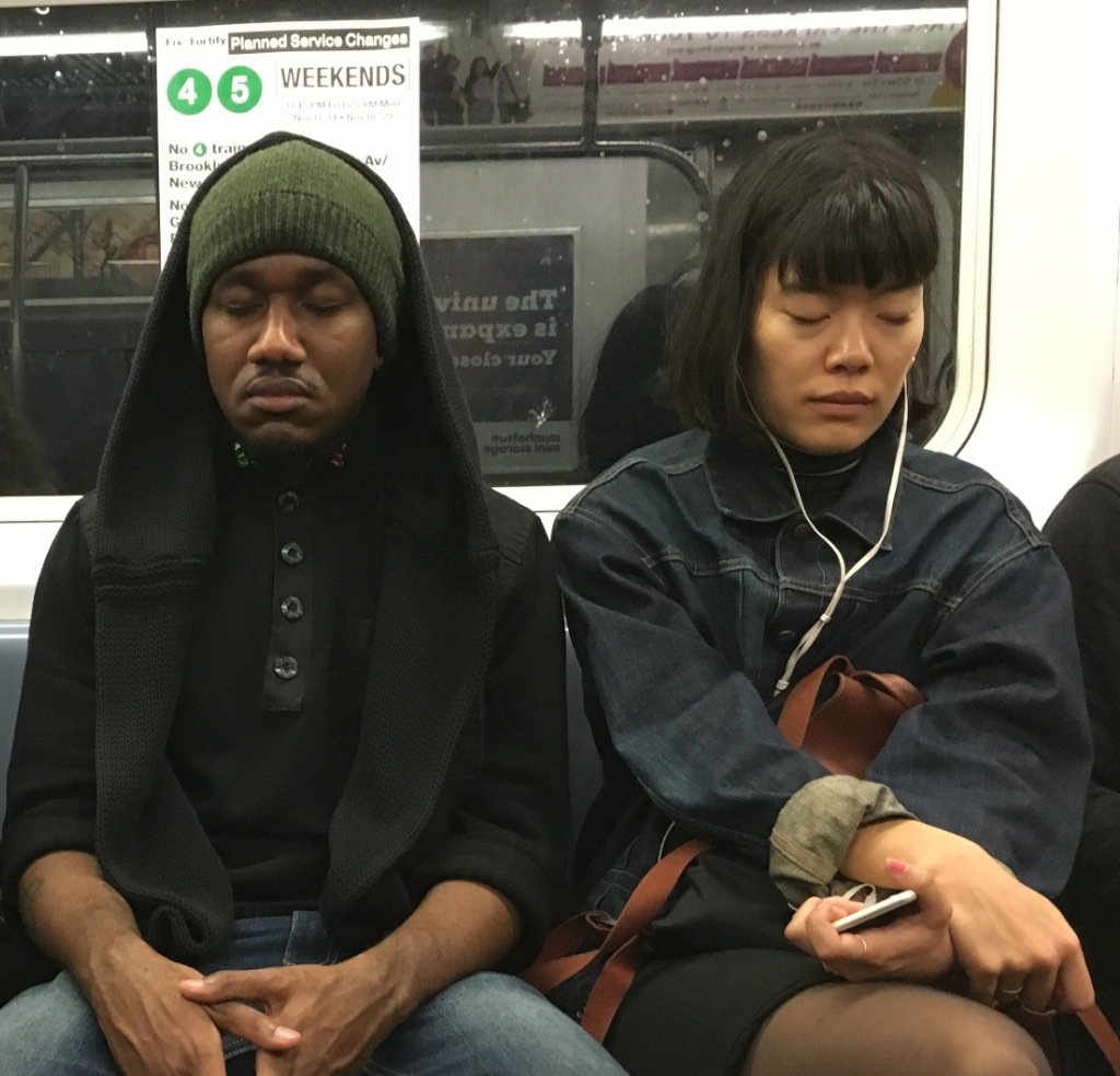  And, people watching.    This photo, &amp; many I have taken over the years are inspired by  'Walker Evans – Subway portraits' 1938-41 . 