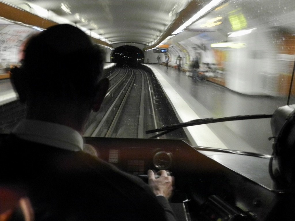  Paris, France.  It’s much quieter here as the cars run on rubber wheels. 