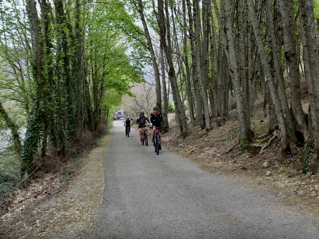  Some, of many mountain bikers we saw along Rue Roc, returning from a ride.  We were about to depart on one. 