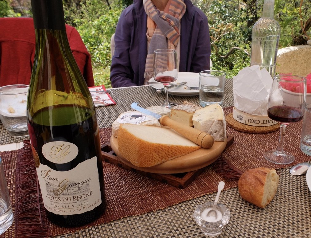 Déjeuner (lunch) - at Maison Moreau, Saint-Marcel-lès-Valence.