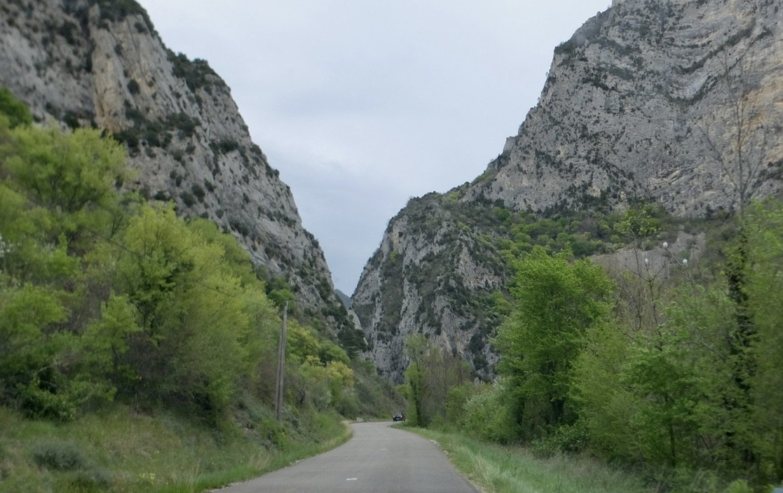  Entering Le Forét de Saoû on our way to les Arbres La Forêt S'Anime.  “On April 22 and 23, the Department invites you to celebrate the 20th anniversary of the acquisition of the Saoû forest and…”   