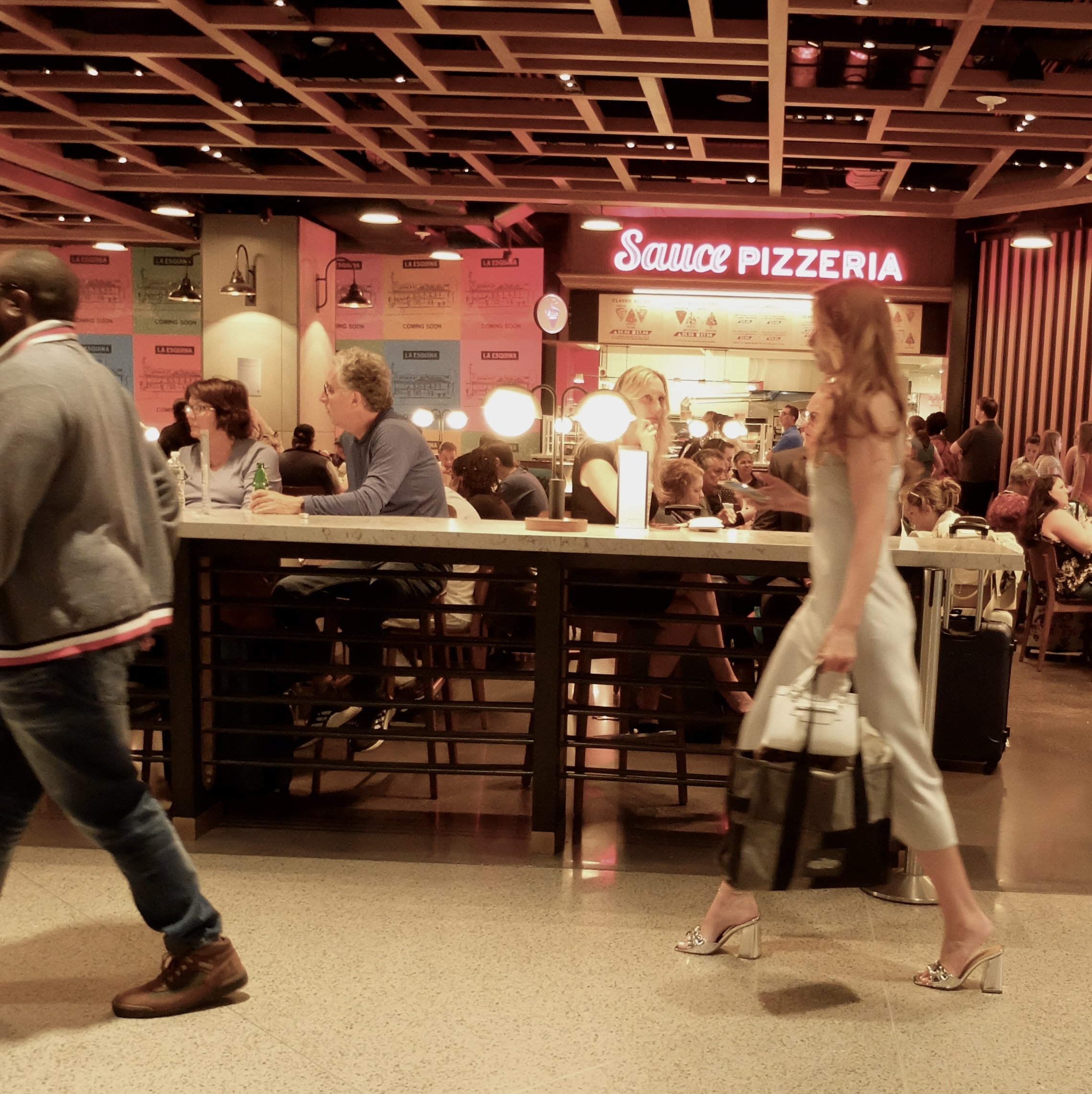 Food Hall at the newly redone Penn Station.
