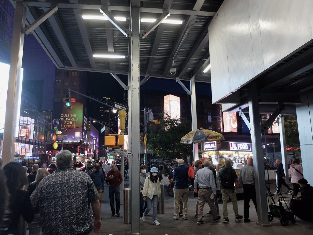  Times Sq. after we saw Tom Stoppard’s new play  Leopoldstadt.  