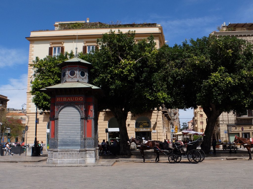  In the Piazza Verdi, closed but across the way, another… 