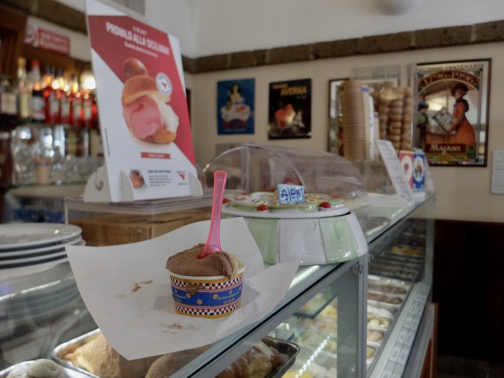 And then gelato.  We were told that this was the best gelato in Palermo.  