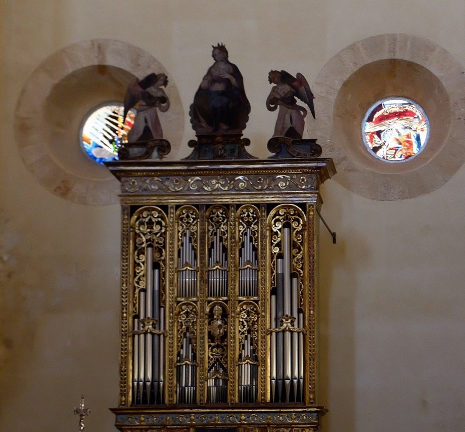  “Norman Duomo di Cefalù c.1131  by Roger II  - Starting in 1985, the Palermo artist Michele Canzoneri was commissioned and has installed 72 modern, abstract, stained-glass windows based on episodes from the Old and New Testaments. This work aroused 