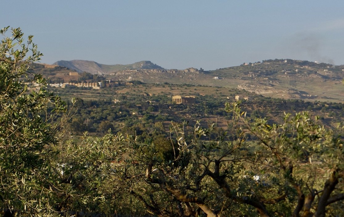   Hotel Foresteria Baglio della Luna, Agrigento.  View from our room. 