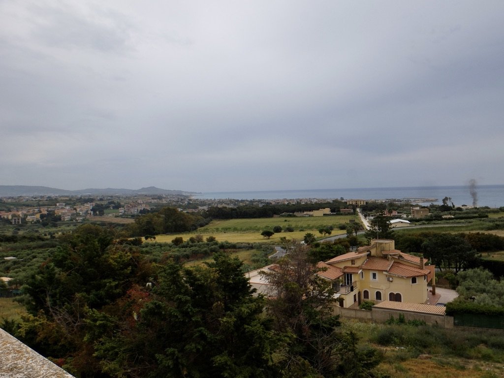  View from tower of the  Hotel Foresteria Baglio della Luna. 